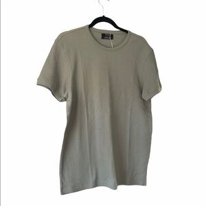 NWT Bershka light seafoam green waffle knit tee